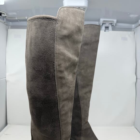 Lucky Brand Boots Women's 8.5M 39 Leather Textile Upper Knee High Dress Boot NWT - Picture 3 of 16